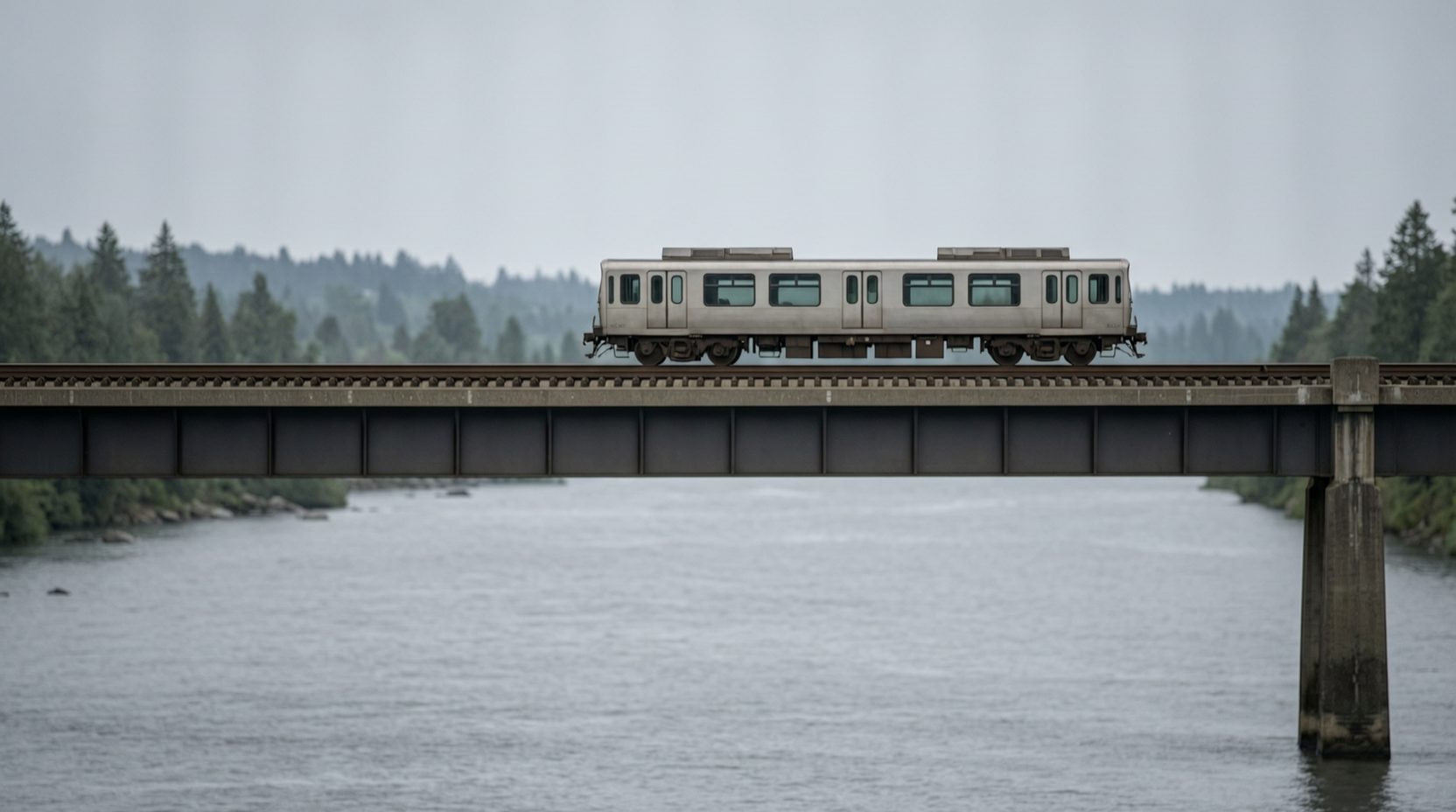 Riding the West Coast Express from Mission City in Mission BC
